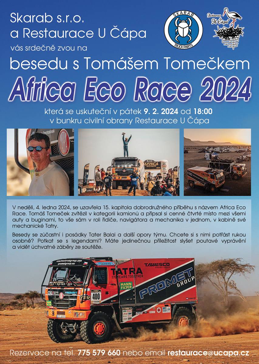Beseda s T. Tomečkem, vítězem Africa Eco Race 2024