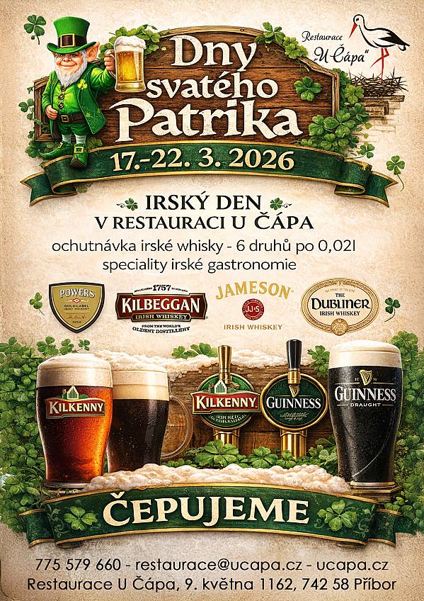 Dny svatého Patrika 17. až 22. 3. 2026