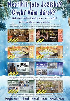 Dárkové poukázky pod stromeček