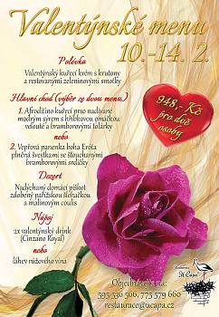 Valentýnské menu 10.-14. 2. 2023